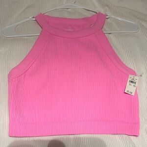 Aerie Vibrant Pink Ribbed Tank Top